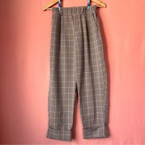 Size L Blanc De Blanc Plaid Pants